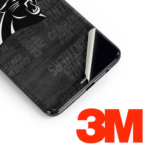 NFL Carolina Panthers Black & White Galaxy S10 Plus Skin