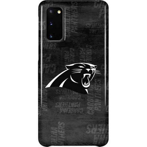 NFL Carolina Panthers Black & White Galaxy S20 Lite Case