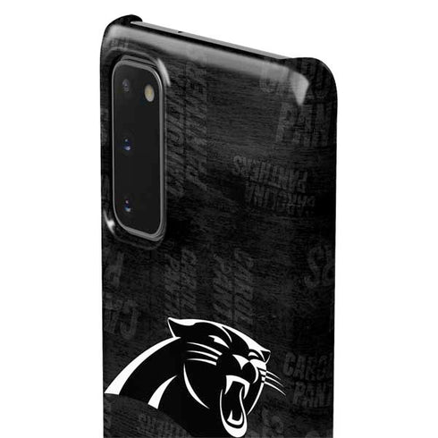 NFL Carolina Panthers Black & White Galaxy S20 Lite Case