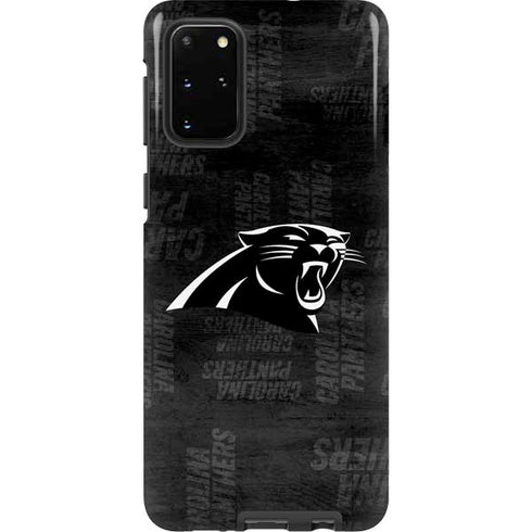 NFL Carolina Panthers Black & White Galaxy S20 Plus Pro Case