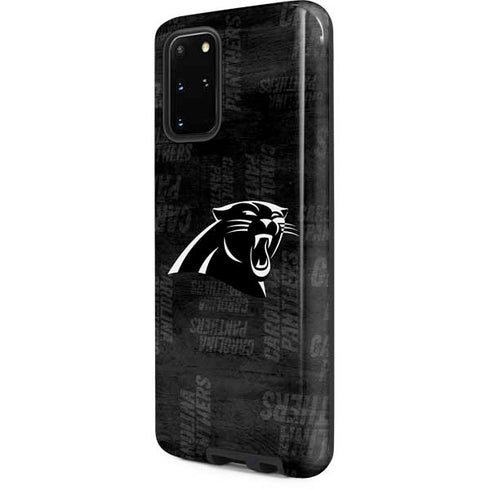 NFL Carolina Panthers Black & White Galaxy S20 Plus Pro Case