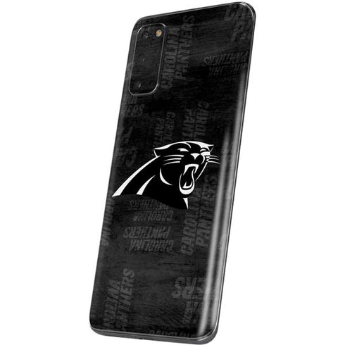NFL Carolina Panthers Black & White Galaxy S20 Skin