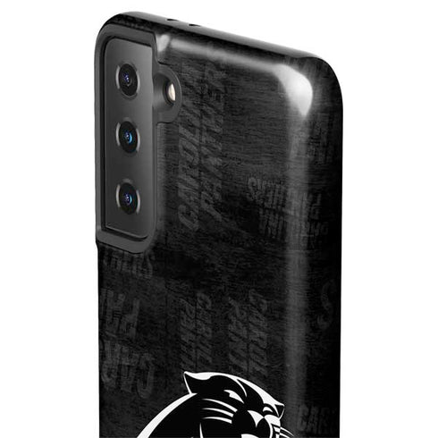 NFL Carolina Panthers Black & White Galaxy S21 Plus 5G Pro Case