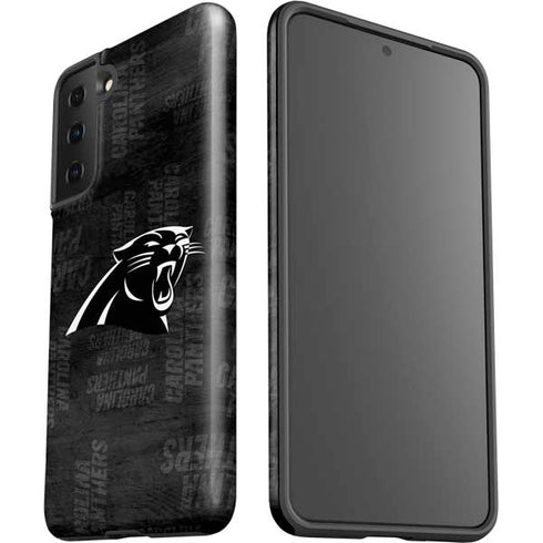 NFL Carolina Panthers Black & White Galaxy S21 Plus 5G Pro Case