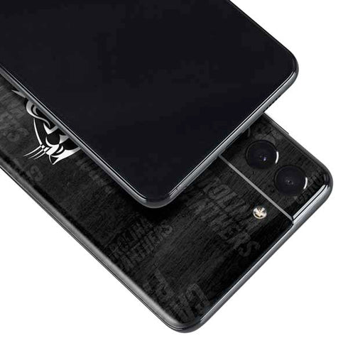 NFL Carolina Panthers Black & White Galaxy S21 Plus 5G Skin