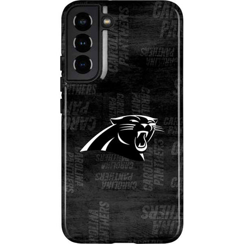 NFL Carolina Panthers Black & White Galaxy S22 Plus Pro Case