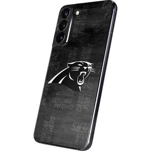 NFL Carolina Panthers Black & White Galaxy S22 Plus Skin