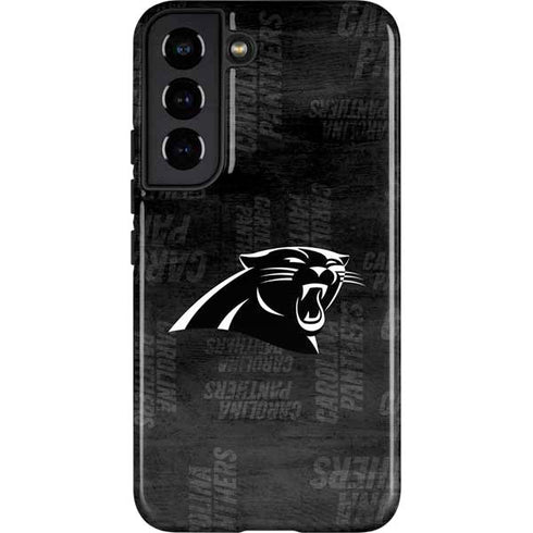 NFL Carolina Panthers Black & White Galaxy S22 Pro Case