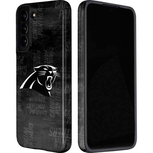 NFL Carolina Panthers Black & White Galaxy S22 Pro Case