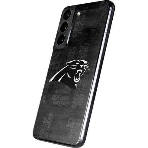 NFL Carolina Panthers Black & White Galaxy S22 Skin