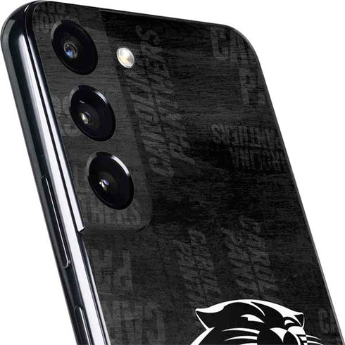 NFL Carolina Panthers Black & White Galaxy S22 Skin