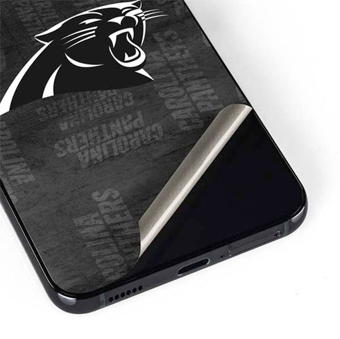 NFL Carolina Panthers Black & White Galaxy S22 Skin