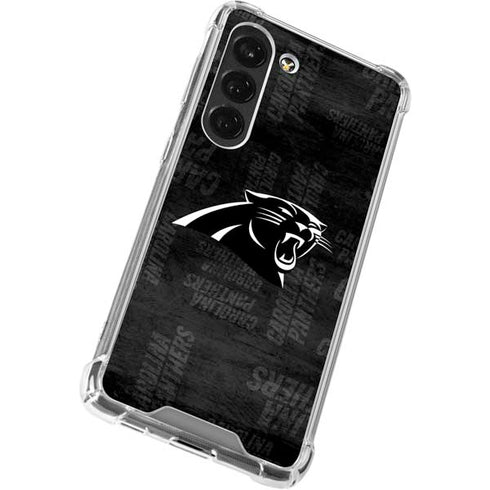 NFL Carolina Panthers Black & White Galaxy S23 Clear Case
