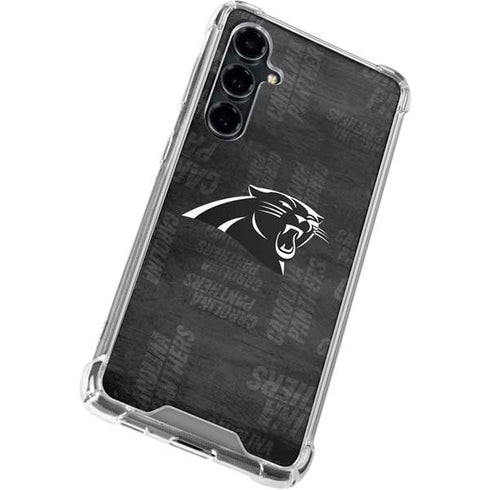 NFL Carolina Panthers Black & White Galaxy S23 FE Clear Case