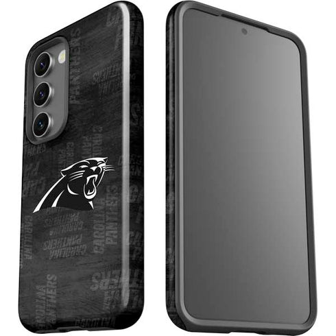 NFL Carolina Panthers Black & White Galaxy S23 Pro Case