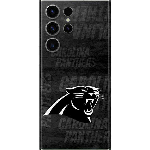 NFL Carolina Panthers Black & White Galaxy S23 Ultra Skin