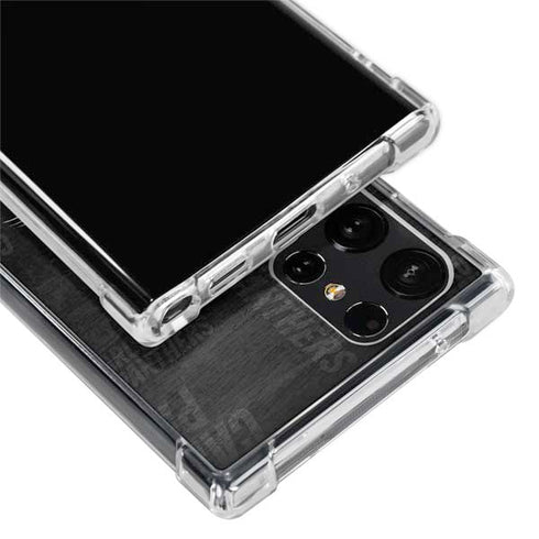 NFL Carolina Panthers Black & White Galaxy S24 Ultra Clear Case