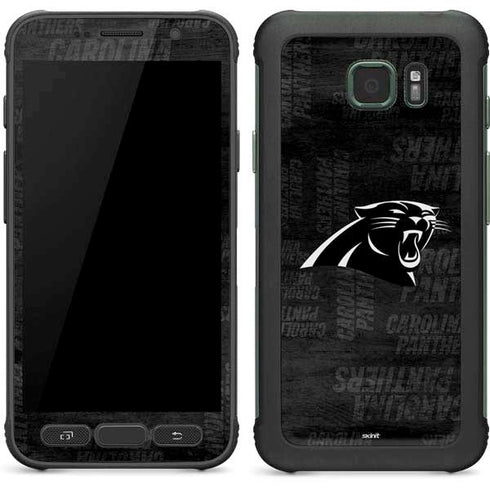 NFL Carolina Panthers Black & White Galaxy S7 Active Skin