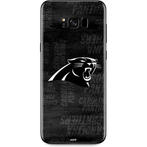 NFL Carolina Panthers Black & White Galaxy S8 Skin