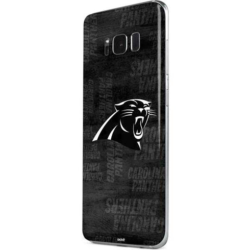 NFL Carolina Panthers Black & White Galaxy S8 Skin