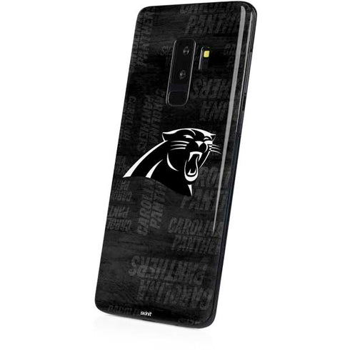 NFL Carolina Panthers Black & White Galaxy S9 Plus Skin