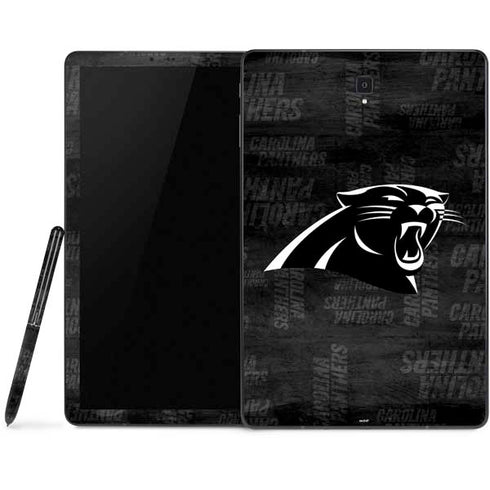 NFL Carolina Panthers Black & White Samsung Galaxy Tab Skin