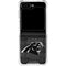 NFL Carolina Panthers Black & White Galaxy Z Flip5 5G Clear Case