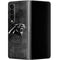 NFL Carolina Panthers Black & White Galaxy Z Fold4 5G Skin