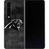 NFL Carolina Panthers Black & White Galaxy Z Fold4 5G Skin