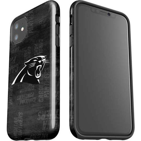 NFL Carolina Panthers Black & White iPhone 11 Impact Case
