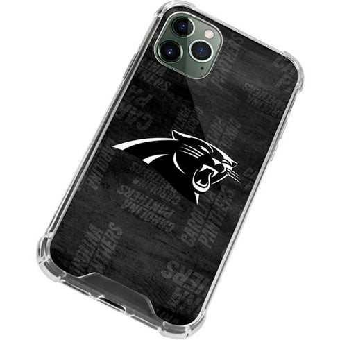 NFL Carolina Panthers Black & White iPhone 11 Pro Max Clear Case