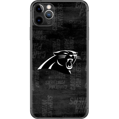 NFL Carolina Panthers Black & White iPhone 11 Pro Max Skin