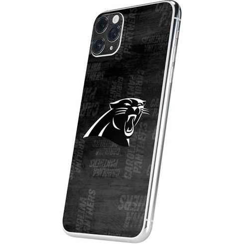 NFL Carolina Panthers Black & White iPhone 11 Pro Max Skin