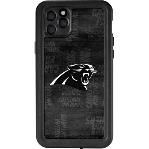 NFL Carolina Panthers Black & White iPhone 11 Pro Max Waterproof Case