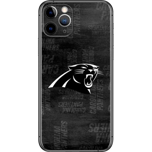 NFL Carolina Panthers Black & White iPhone 11 Pro Skin