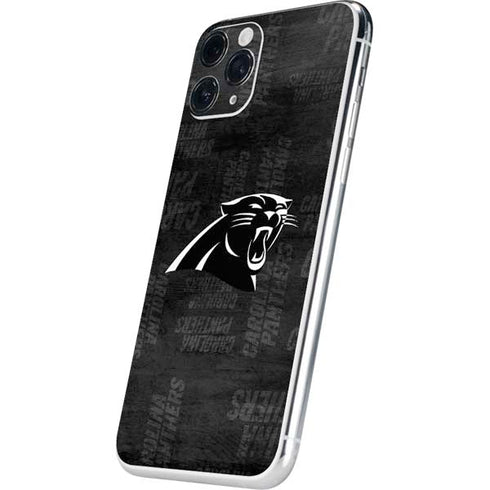 NFL Carolina Panthers Black & White iPhone 11 Pro Skin