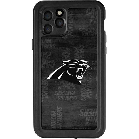 NFL Carolina Panthers Black & White iPhone 11 Pro Waterproof Case