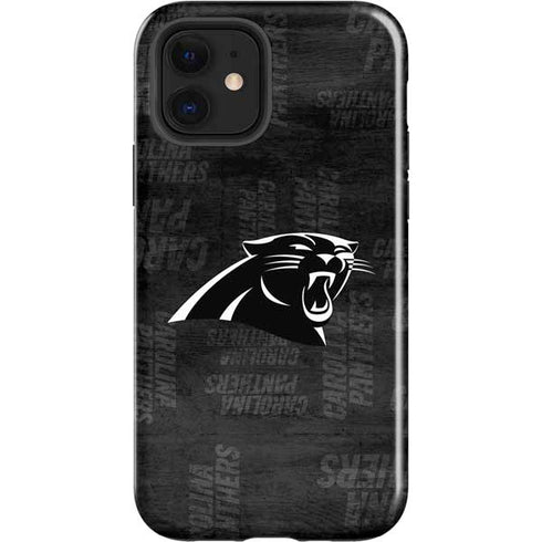 NFL Carolina Panthers Black & White iPhone 12 Impact Case
