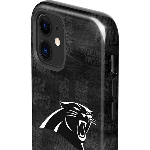 NFL Carolina Panthers Black & White iPhone 12 Impact Case