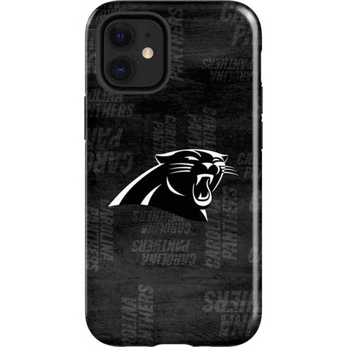 NFL Carolina Panthers Black & White iPhone 12 Mini Impact Case