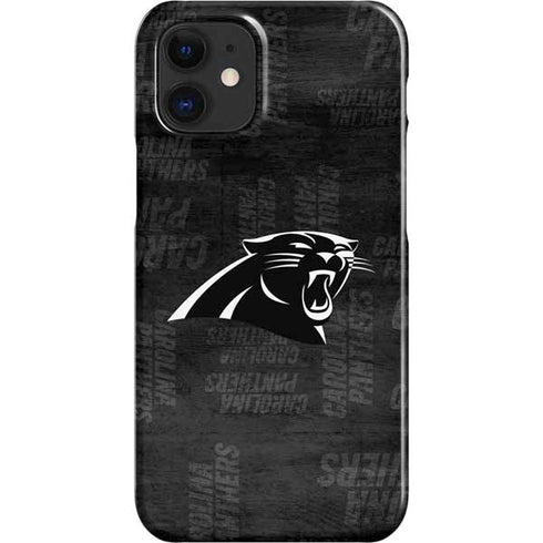 NFL Carolina Panthers Black & White iPhone 12 Mini Lite Case