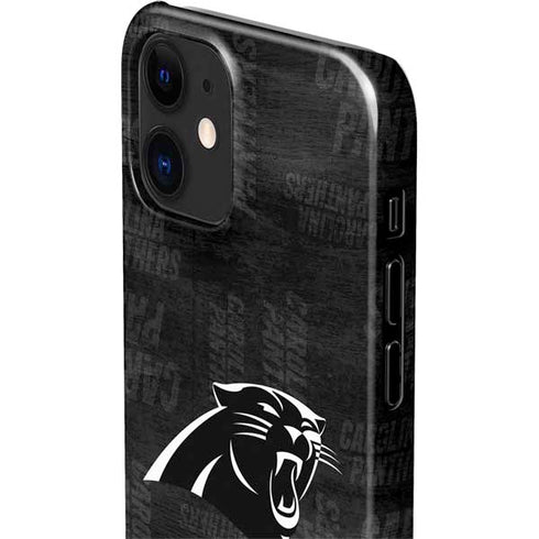 NFL Carolina Panthers Black & White iPhone 12 Mini Lite Case