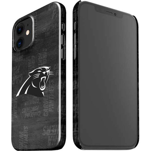 NFL Carolina Panthers Black & White iPhone 12 Mini Lite Case