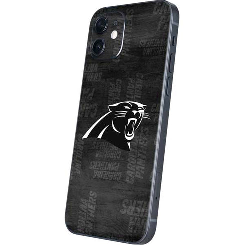 NFL Carolina Panthers Black & White iPhone 12 Mini Skin