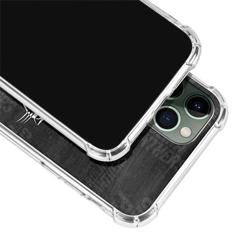 NFL Carolina Panthers Black & White iPhone 12 Pro Clear Case