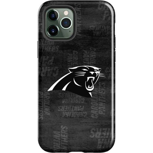 NFL Carolina Panthers Black & White iPhone 12 Pro Impact Case