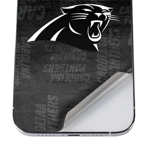 NFL Carolina Panthers Black & White iPhone 12 Pro Max Skin