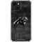 NFL Carolina Panthers Black & White iPhone 13 Mini Clear Case