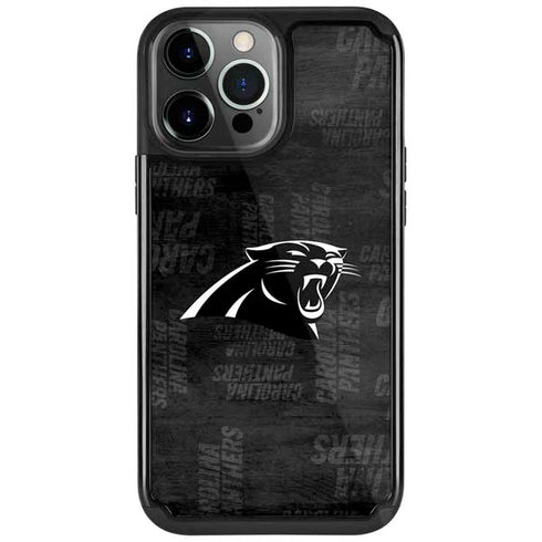 NFL Carolina Panthers Black & White iPhone 13 Pro Cargo Case