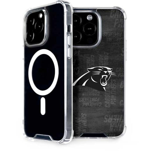 NFL Carolina Panthers Black & White iPhone 13 Pro MagSafe Case
